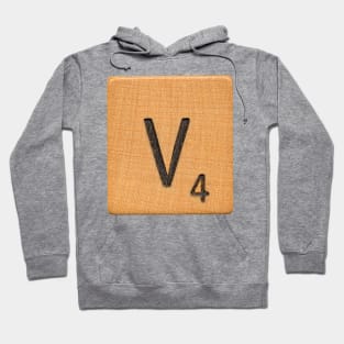 Scrabble Tile 'V' Hoodie